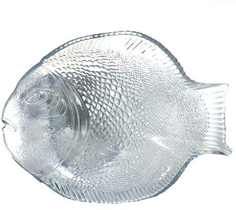 Piatto da Portata in Vetro Forma Pesce