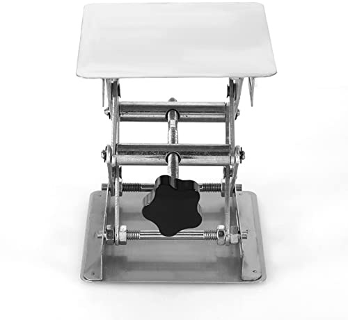 Laborscherenwagenheber 10,2X10,2Cm Edelstahl Laborhebebühne Ständer Für Schere LabLift Manuelle Steuerung Für Labor