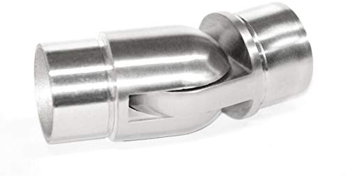 Edelstahl Gelenk Rohrverbinder Fitting schwenkbar für 42,4 x 2,0 mm Rohre