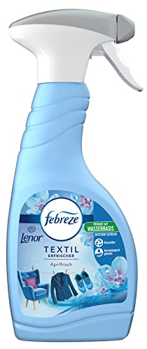 Febreze Textilfräschare spray, Lenor Aprilfräsch, textilspray tar bort lukter och lämnar fräsch doft, 500 ml
