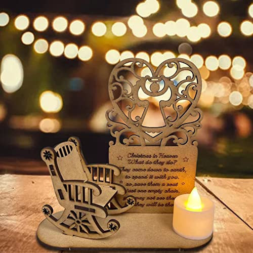Weihnachtskerzen Kabellos, Flammenlose Weihnachtskerzen Ohne Batterie, Ornament Weihnachtskerze Andenken an Weihnachten, Kerzenständer, Dekoration und Aufhänger Vogelkäfig Holz (B, One Size)