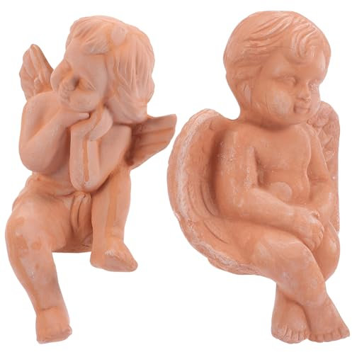 Garneck 2stücke Kleine Engel Statue Blumentopf Decor Kleine Engel Skulptur Artware