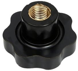 Flügelmuttern und Schrauben, 1 Stück handfest anziehende Muttern Griffgewinde Stern mechanische Rändelmuttern Klemmknopf manuelle Muttern M4 M5 M6 M8-M16 (Farbe: Noir, Größe: 31 x M8-Kupferkern) (Col