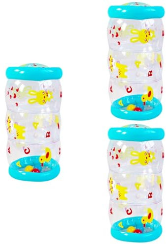 Abaodam 3stücke Stabiler Bunter Aufblasbarer Krabbelroller Für Junge Mädchen Fördert Motorische Fähigkeiten Geruchloses Leckt Für Krabbel Und Spielzeit