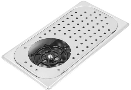 Depisuta Pitcher Rinser, Limpiador automático de Vidrio de Barra de Limpieza a Alta presión de 360 Grados, Limpiador de Taza de Fregadero de Acero Inoxidable, con 2 tuberías de Agua