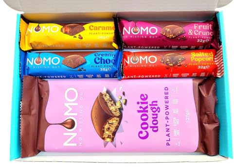NOMO Chocolate Selection Hamper Gift Box | Cookie Dough | Free From, Gluten Free, Dairy Free, Egg Free, Nut Free, Vegan & Vegetarian | Hamper Exclusive To INTERGALACTIC SWEETS