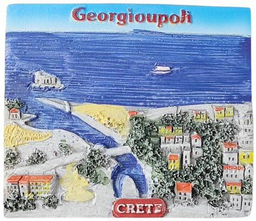 3D Kühlschrankmagnet Kreta, Griechenland, Tourismus, Souvenir, Kühlschrank, 3D-Dekoration, Bastelkollektion