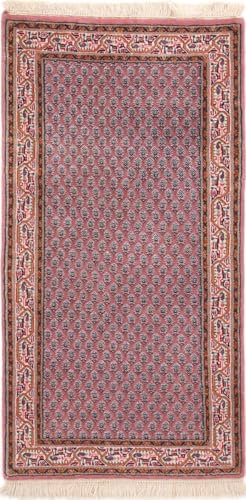 Nain Trading Sarough Mir 71x138 Handgeknüpft Orientteppich Läufer Teppich Wolle Indien