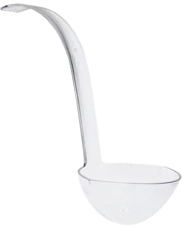 LUX TRENDS Hard Plastic 5-Ounce Punch Bowl Serving Ladle Clear Party Bowl Decorative (R, 4, Ladle)