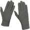 MAPIMANIA - Guanti Donna invernali color grigio in caldo pannetto realizzati interamente in Italia, Guanti eleganti termici per lavoro e sport, Sottoguanti caldi