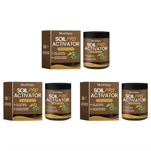 Soil Activated,Upgrade Organic Soil Activator & Plant Fertilizer for Raised Garden Beds, Potting Mix, and Seedling Compost Prevent Compaction, Promote Plant Rooting