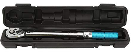 QWUUYEC Llave Dinamométrica Ajustable, Llave de Carraca con Torque Predeterminado ZYB-60(3/8) - Precisa, Antideslizante, Ideal para Reparación de Coches y Uso Industrial