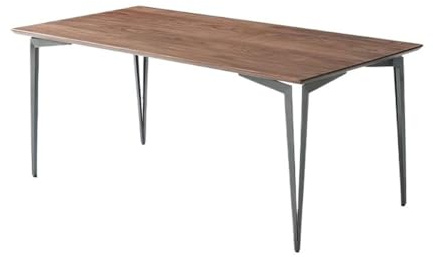 BASXDRFXZ Table de Cuisine Moderne Table À Manger Moderne Et Simple en Bois Massif De Noyer Noir, Bureau D'étude Domicile, D'écriture