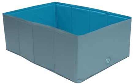 Piscine pour chiens - 120 Cm PVC Animaux, Piscine Chiots, Toilettage | Jeu d'eau pour extérieur, jardin, plage, été, accessoire portable, pliable, réfrigérante antidérapante