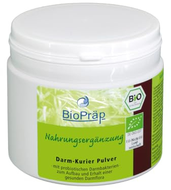 BioPräp BIO Darm Kurier Pulver | 250 Gramm | vegan und BIO | mit Ballaststoffen, Kräutern und probiotischen Bakterien | produziert in Deutschland | zertifizierte Produktion