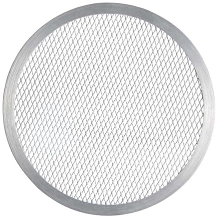 FMprofessional 21686 Pizza-Screen, Aluminium, Silber, 24 x 24 x 0,3cm