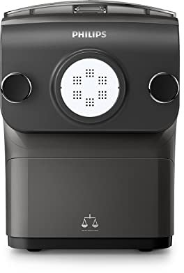 Philips Pastamaker – vollautomatisch, Wiegefunktion, 8 Formaufsätze, grau/schwarz (HR2382/15)