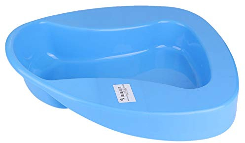 Home Use Bedpan, Anti-spill Reusable Convenient Comfortable Firm Thick Plastic Stable Heavy Duty Smooth Bedpan for Old Men Women Pregnant Elderly Adult Toilet