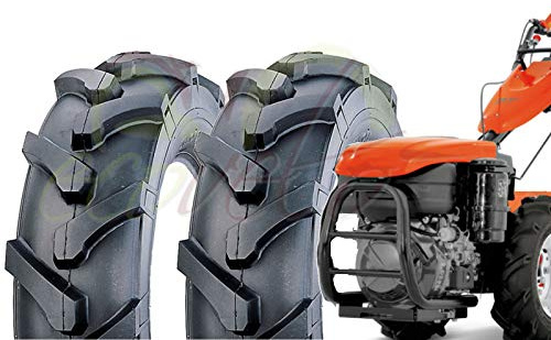 2 PNEUMATICI 5.00 - 10 (TM) PER TRATTORINO GOMME RINFORZARE 6PR (6 TELE) RUOTE COPERTONI MOTOZAPPA