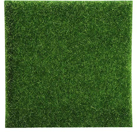 10 Pezzi Prato Artificiale, Erba Artificiale Simulata Fai-Da-Te da Giardino,Prato Sintetico Tappeto Erboso Realistico Giardino Morbido Quadrato per Interni Esterno Paesaggio Erba Sintetica Tappetino