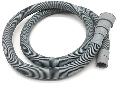 ZZSRJ 1Pcs 2M/3M PVC Washing Machine Dishwasher Drain Waste Hose Extension Pipe With Bracket Set Wash Machine (Color : Gray, Length : 300cm)