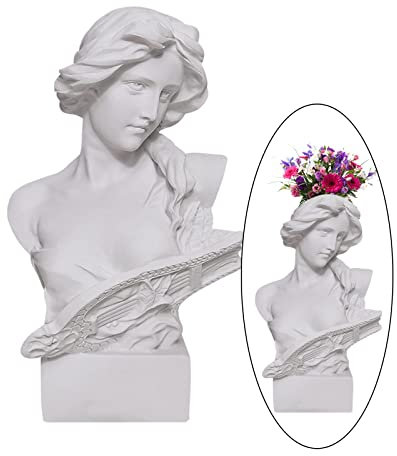 Florero Cabeza Estatua, Head Florero Estatua, Escultura Cabeza Jarrón, para Titular de La Pluma, Arreglo Floral Maceta, Decoración Escritorio Oficina