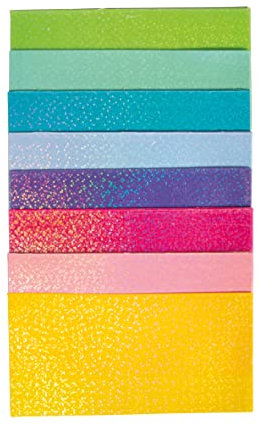 Rayher Assortiment de plaques de cire scintillantes, multicolore, 8 pces., 10X5cm, décoration, bougie, baptême, communion, confirmation, mariage, jubilé-31639999