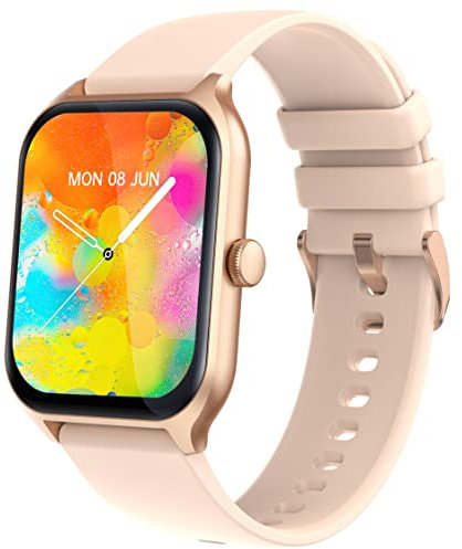 findtime Gesundheitsuhr Fittnessarmbanduhr Frauen Fitnessuhr Damen Smartwatch Herren Fitness Uhr Damen mit Telefonfunktion Whatsapp Uhr mit Blutdruck Anzeige Smart Watch Damenuhr Fitnessarmband