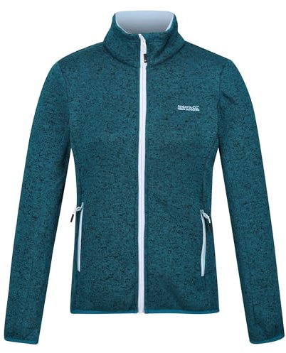 Regatta Newhill Full Zip Fleece für Damen mit meliertem Strickeffekt, perfekt für Spaziergänge, Outdoor-Aktivitäten und den täglichen Gebrauch