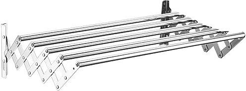 TCXSSL Wandtrockner Ausziehbar Wäschestände Akkordeon Trockengestell Zur Klappbar Edelstahl ScherenwäSchetrockner Trockner Size 80 cm 5 Bars Platzsparender (Size : 60cm)