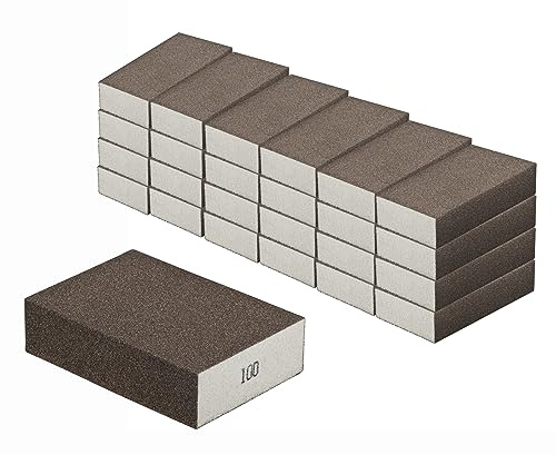 Schleifschwamm 48 Stück Schleifschwämme Mittlere Körnungen K100 für Holz Lack Metall Trocken u. Nass Schleifen waschbar u. wiederverwendbar