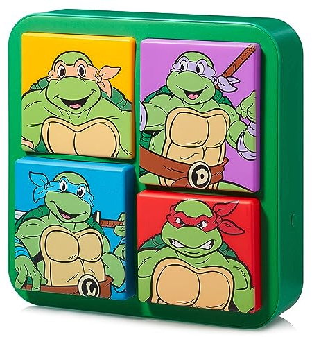 Numskull Official TMNT 3D Logo Desk Lamp Wall Light for Bedroom, Office, Home, Study, Work - Official Teenage Mutant Ninja Turtles Merchandise