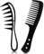 Sularpek Pack of 2 Hair Combs - Wide Tooth, Shark Tooth, Coarse & Curls Combs for Curly, Wavy, Thick Hair & Wigs - Black