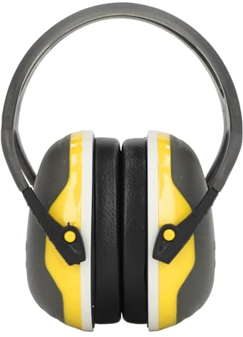 Garosa Noise Reduction Earmuffs, Lightweight Infant Ear Earmuffs Easy Use Comfortable for Sleep (Yellow)