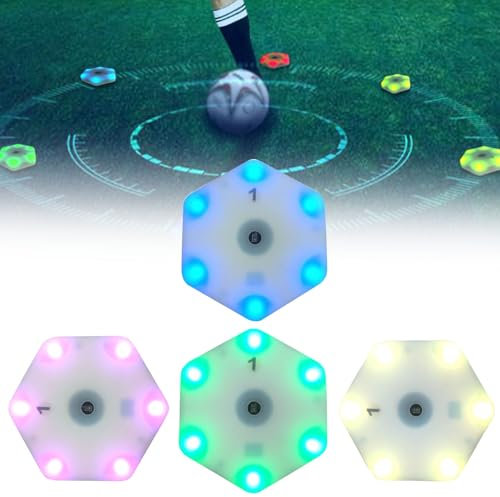 Hydravex Flash Reflex Training Led-Licht, Tragbarer Sport-Fitness-Lichttrainer Zur Verbesserung Der Reaktionszeit, Fitness, Geschwindigkeit Und Beweglichkeit, FüR Sportanlagen,4lights