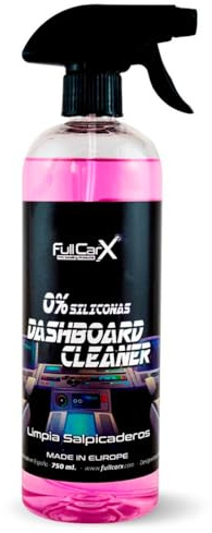FULLCARX Dashboard Cleaner 0% Silicones 750ml Nettoyant Plastique Voiture Intérieur Tableau de Bord Sans Silicone, Repousse Poussière, Protection Durable, Élimine la Saleté Produit Nettoyage Detailing