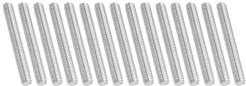 PATIKIL 3/8-16 UNC 304 Edelstahl Gewindestange, 15 Stück 90mm Länge Langgewindeschraube Gewindestangen Gewindestab Gewindestifte für Verankerungsschraube, Klemmen, Hänger und U-Bolzen