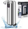 Distributeur de savon automatique en acier inoxydable - Avec capteur de mouvement infrarouge - 280 ml - Distributeur de savon électrique [piles non incluses] - Idéal pour la cuisine et la salle de