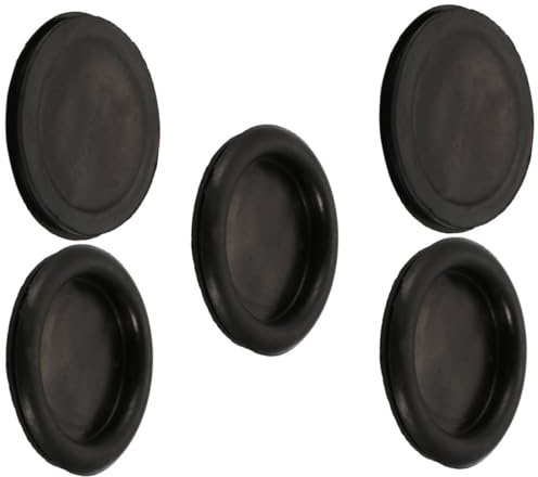 TOP-VIGOR 5Pcs 70mm Black Rubber Blanking Grommets Electrical Hole Wire Gaskets Cable Protectors for Plugs Car Boat Pump Plumbing Wiring