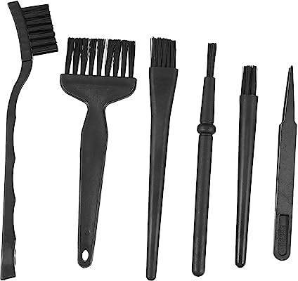 Operitacx Brosse de Nettoyage Antistatique 6Pcs pour Clavier Mécanique Kit de Nettoyage Électronique Portable pour Ordinateur Dépoussiérage ESD Multicolore