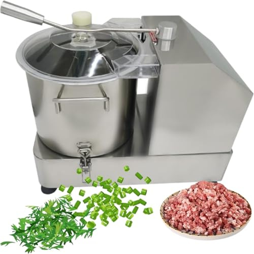 Robot da cucina elettrico, tritatutto commerciale per verdure, 6/9/12/15 l, 2000 giri/min, per verdure, carne, frutta, zenzero, aglio e cereali.,9L