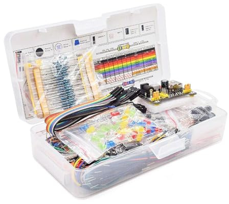 Oxxggkao 830 Hole Breadboard Electronic Starter Kit For Circuit Board For Electronics Engineering Education Learning Variety Of Resistors
