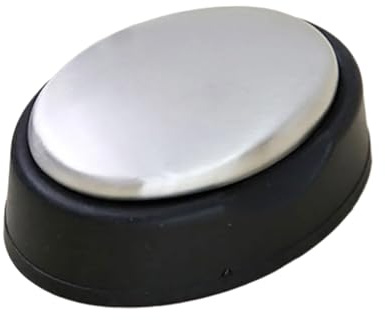 Savon ovale éliminant les odeurs en acier inoxydable pour peaux sensibles Sans produits chimiques Décoration de salle de bain cuisine Grand éliminateur d'odeurs en acier inoxydable