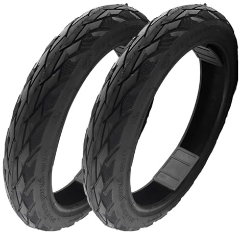 14x1.95 E-Bike Tire Tubeless All Terrain, 14-1.95 All Season Anti Skid Tire, 14 1.95 Durable 14 Inch TL Tire for Folding Electric Bike 50-254(2PCS)