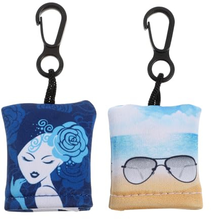 LABRIMP Paños de Limpieza para Gafas Reutilizables 2 Unidades con Gancho Portátil, Paños de Microfibra para Lentes, Pantallas de Teléfono y Dispositivos Electrónicos, Kit Compacto