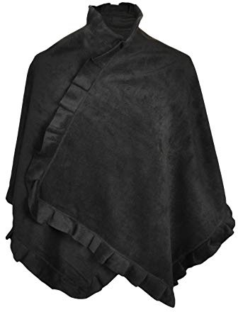 TOUTACOO, Cape Poncho i fleece - Poncho för kvinnor