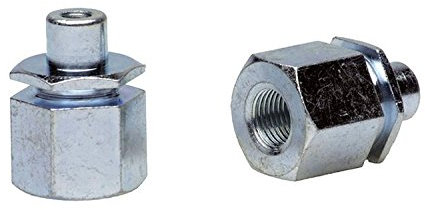 FOLLOW ME! Adapter Followme 3/8 X 26g, 9, 5mm Vollachse O. Riemen 2.zugf Adapter, Silber, 3/8 x 26G, 60651002