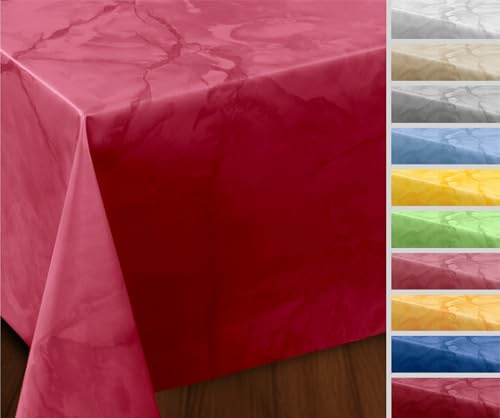 BEAUTEX Wachstuchtischdecke Marmor rund 120 abwaschbar, wetterfest | wasserundurchlässig, pflegeleicht, strapazierfähig, zuschneidbar, edle Optik, ideal für Esszimmer, Garten und Balkon