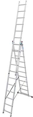 Aluminium Mehrzweckleiter inkl. Traverse Arbeitshöhe (max.): 7.25 m Krause Corda 030429 Aluminium 18 kg