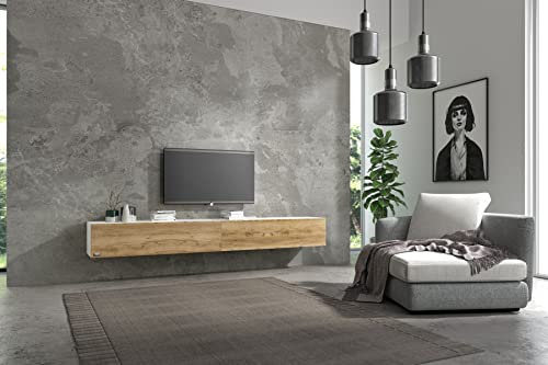 Wuun® TV-Lowboard Somero I 100cm bis 360cm I TV-Schrank & Hängeschrank für Wohnzimmer I Verschiedene Varianten
